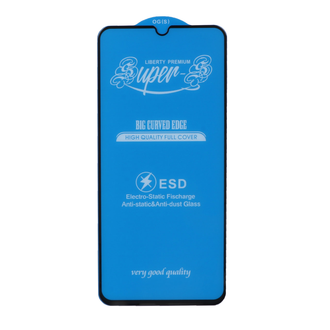 محافظ صفحه نمایش شیشه ای آنتی استاتیک مات Full Cover Super S-OG مدل Samsung A14 / M14 / F14 / A22 5G - مشکی (بدون پک)